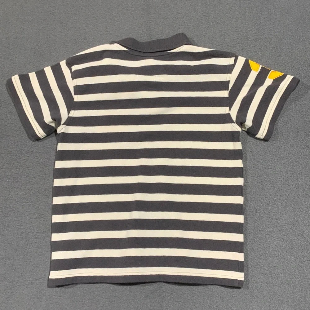 Kids US Polo Assn BIG HORSE Striped Short Sleeve Polo Shirt Sport Patch‎ Size 7